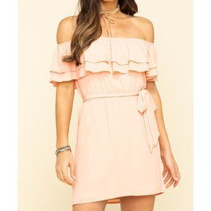 Show Me Your Mumu Rosie Mini Dress Peach